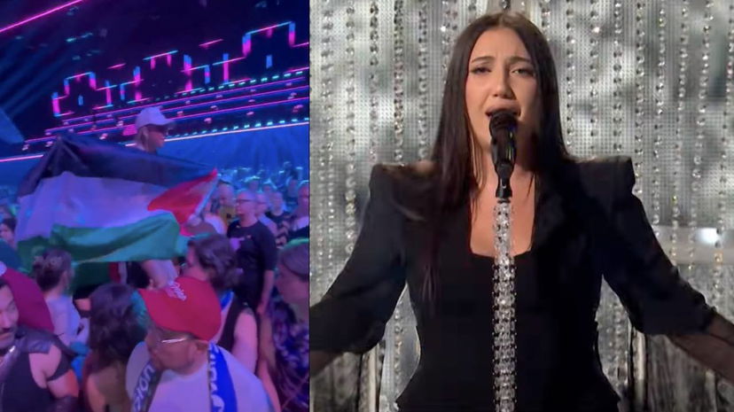 Urla e fischi per Israele all’Eurovision, contestatori trascinati fuori preview