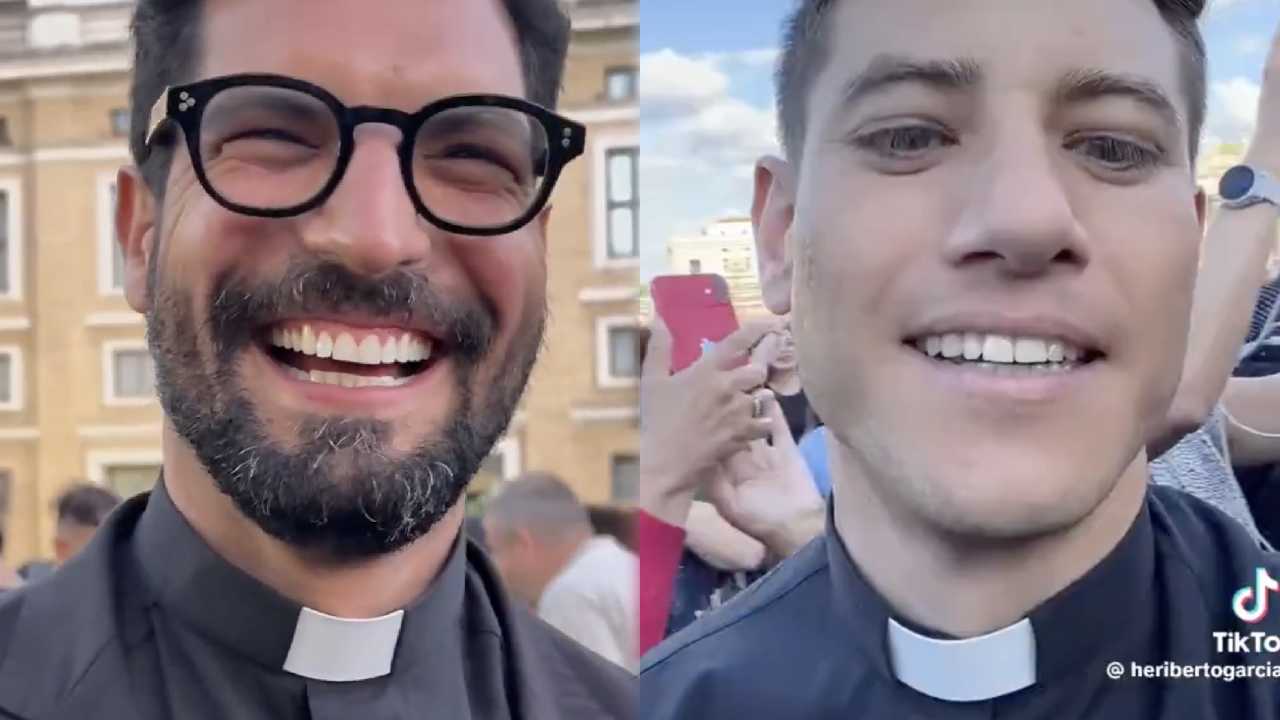 I preti più belli visti a San Pietro durante il Conclave: i video diventano virali