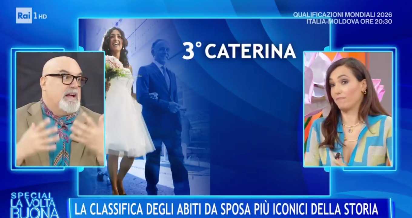Caterina Balivo, svelato quanto è costato il suo abito da sposa