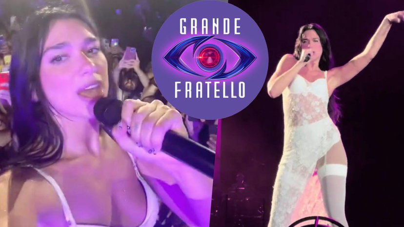 Ex gieffina parla con Dua Lipa durante il concerto a Milano preview