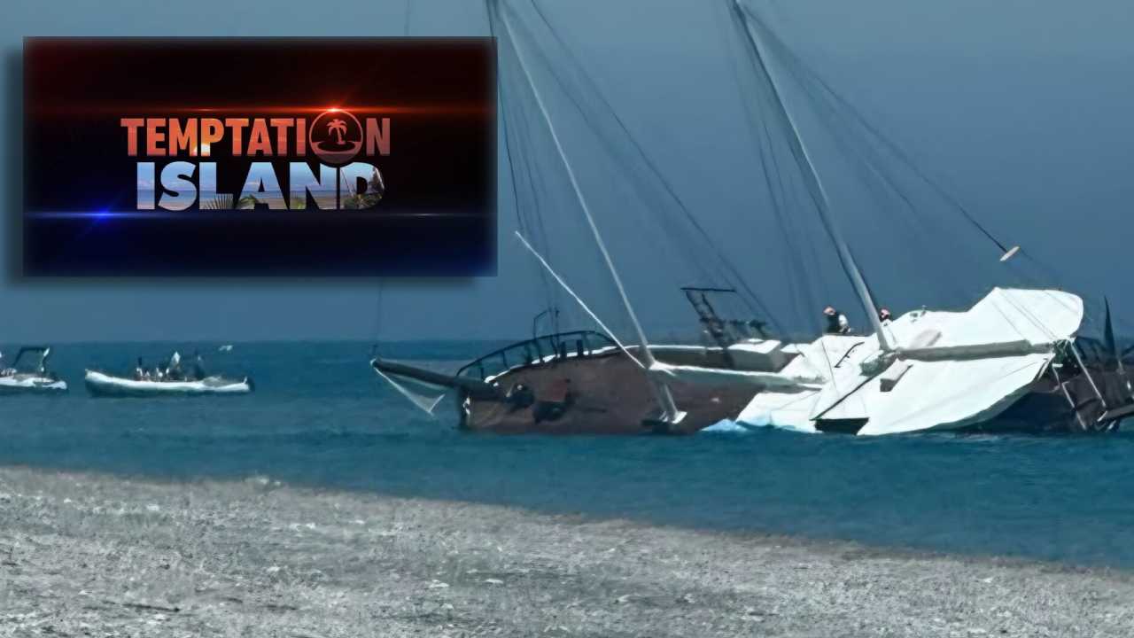 Affonda la barca di Temptation Island durante le registrazioni in Calabria