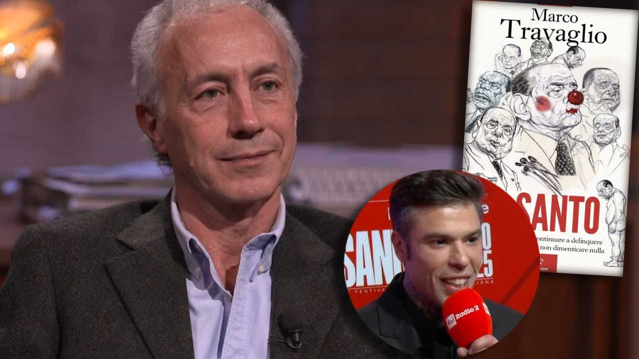 Travaglio risponde a Fedez che lo aveva criticato per il libro su Berlusconi