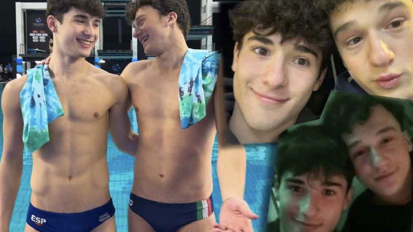 Matteo Santoro e il fidanzato Max Liñan insieme ai Mondiali di Singapore preview