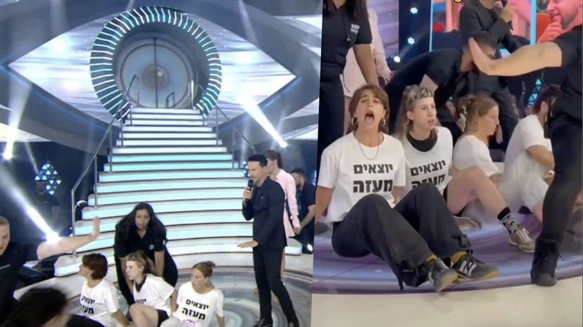 Grande Fratello israeliano: attivisti Pro Pal irrompono in studio, diretta interrotta preview