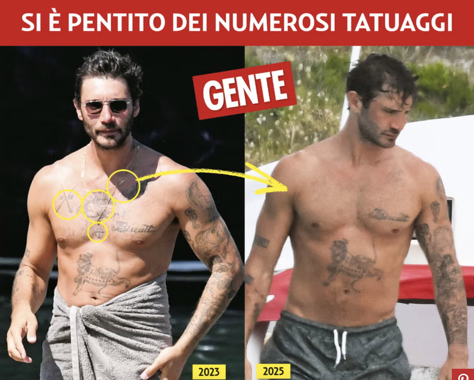 tatuaggi stefano de martino braccio