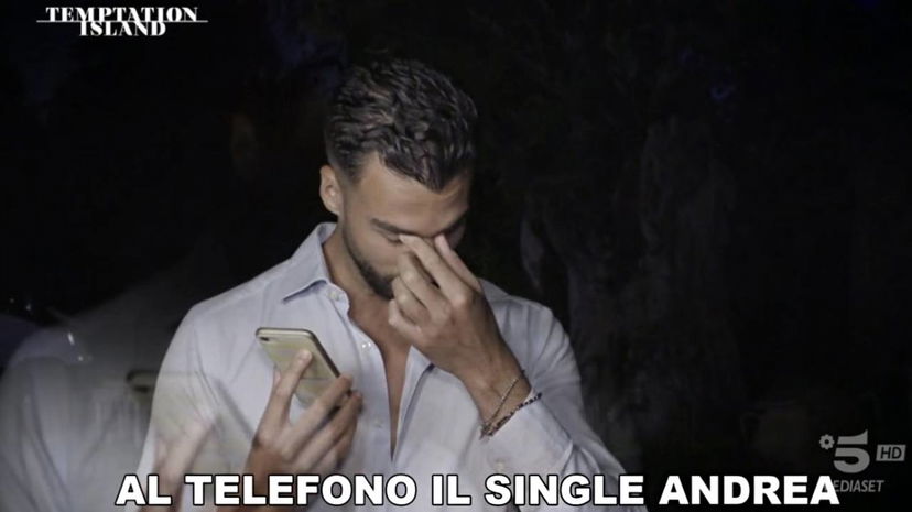 Cosa si sono detti Rosario e Andrea nella telefonata senza audio a Temptation Island preview