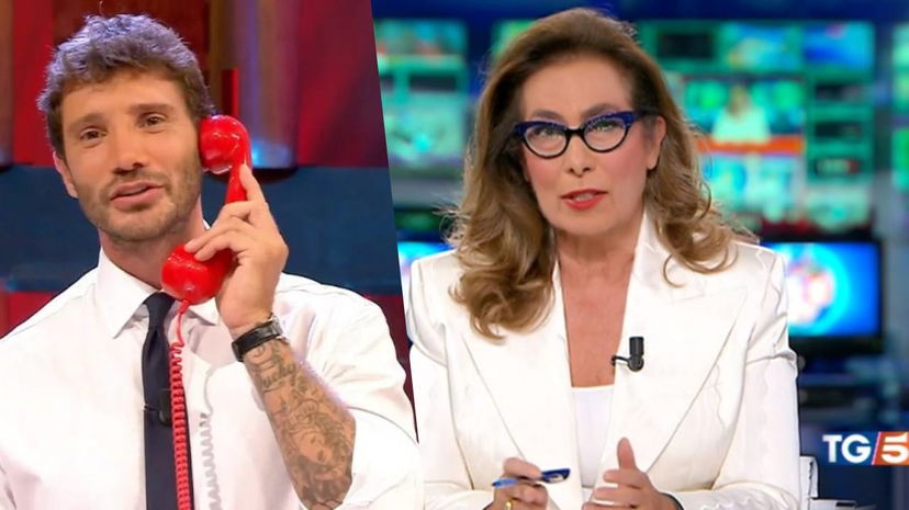 Cesara Buonamici al TG5 lancia una stoccata ad Affari Tuoi preview