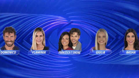 Chi sarà il nuovo eliminato del Grande Fratello: risultati dei sondaggi tra Domenico, Flaminia, Giulia, Rasha, Francesca e Simone preview