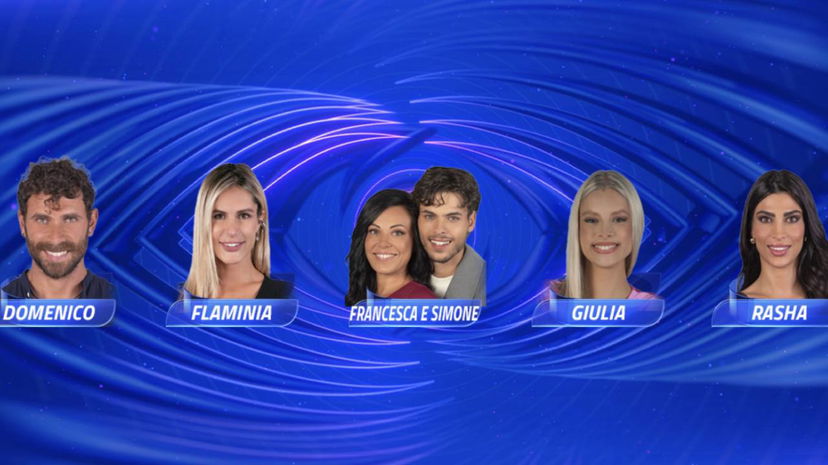 Chi sarà il nuovo eliminato del Grande Fratello: risultati dei sondaggi tra Domenico, Flaminia, Giulia, Rasha, Francesca e Simone preview