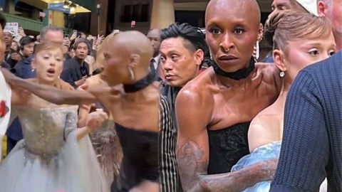 Caos alla premiere di Wicked: Cynthia protegge Ariana da un fan esaltato preview