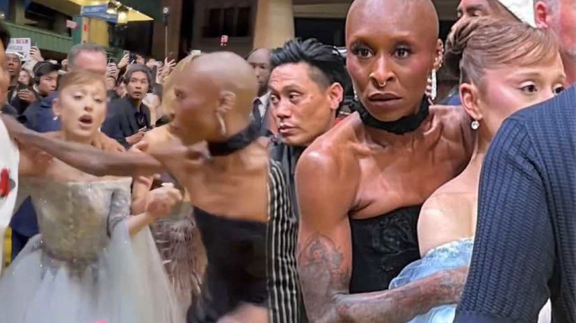 Caos alla premiere di Wicked: Cynthia protegge Ariana da un fan esaltato preview