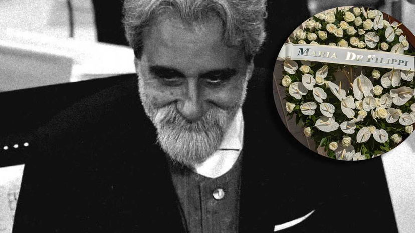 Funerali Vessicchio: i vip presenti e la corona di fiori di Maria preview