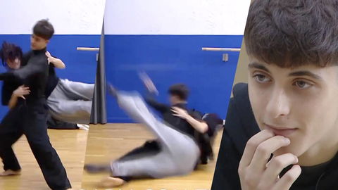 Amici, Emiliano cade con Giulia durante una presa: il pubblico contro i prof preview