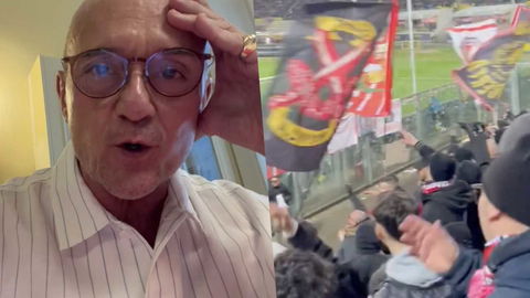 Cori su Signorini durante la partita di calcio Monza/Modena preview