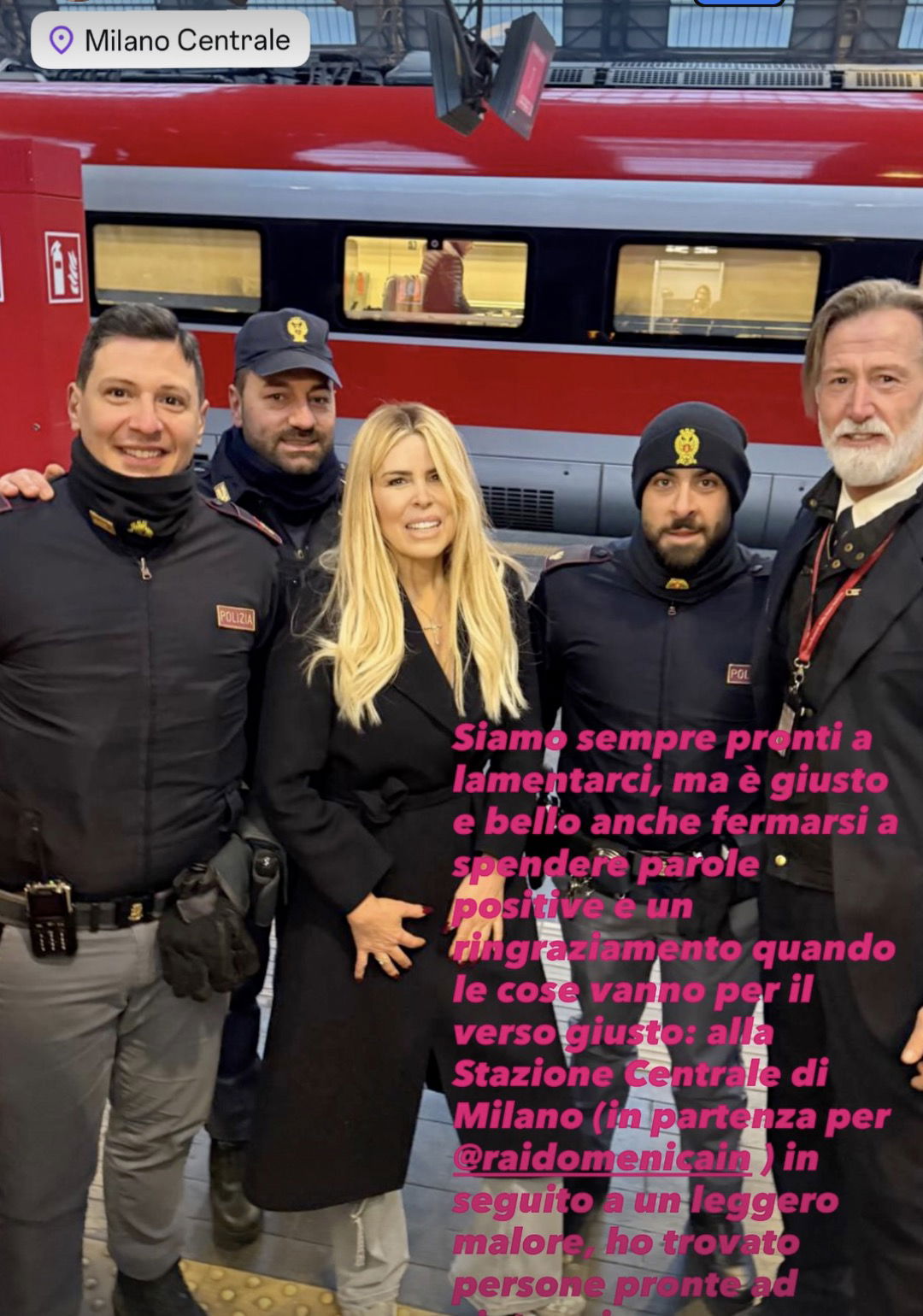 Loredana Lecciso sviene in stazione 5