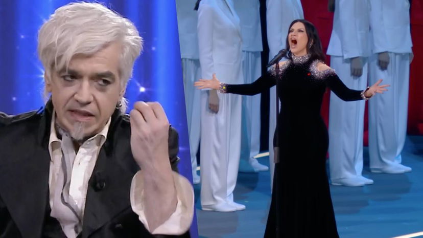 Morgan fa i complimenti a Laura Pausini, ma poi distrugge il suo Inno d’Italia preview