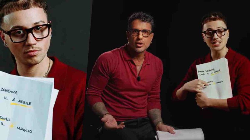 Sayf imita Fabrizio Corona e rappa sulla sigla di Falsissimo: “Paurina?” preview