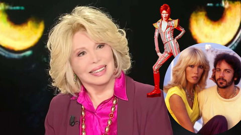 Amanda Lear a Belve svela i suoi segreti, tra storie con gay e bisessuali: “David Bowie faceva un po’ schifo” preview