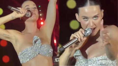 Katy Perry a Roma si esibisce a un evento privato preview