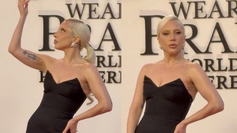 Lady Gaga alla premiere de Il Diavolo Veste Prada 2 insieme a Meryl Streep, Anne Hathaway ed Emily Blunt preview