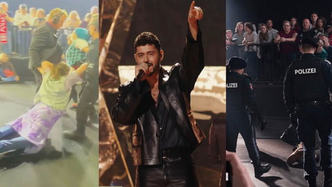 Eurovision, urla contro Israele, tensione nel pubblico: interviene la Polizia che allontana i contestatori preview