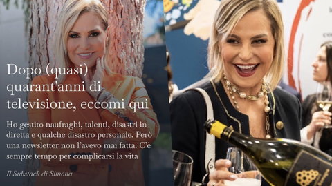 Simona Ventura spiega perché ha aperto una newsletter: “Dopo 40 anni di tv eccomi qui” preview