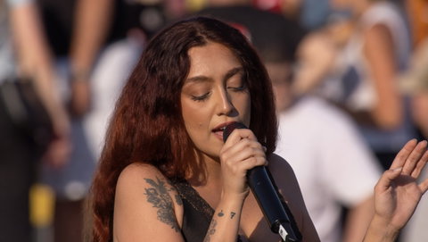 Sissi canta durante la Coppia Italia Women, ma viene sfumata sul ritornello preview