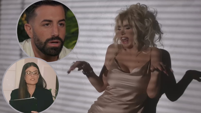 Valeria Marini e Marco Raffaelli di Temptation Island sono Kim Basinger e Mickey Rourke nel video di Divina preview