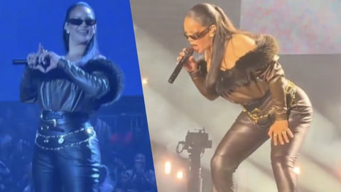 Rihanna a sorpresa si è esibita in concerto con Jay-Z preview