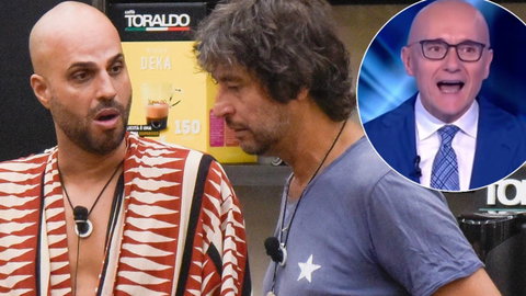 Simone Annicchiarico cita Signorini al GF Vip, Jonathan Kashanian lo rimprovera preview