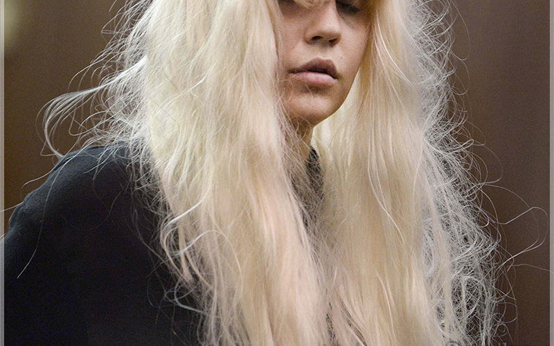 ** STRICTLY NO NY DAILIES**Amanda Bynes appears in court in NYC charged with allegedly throwing a bong from her apartment window