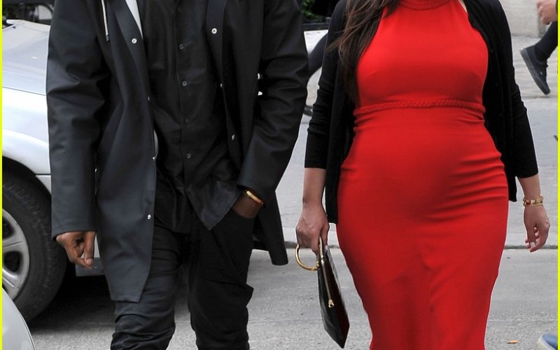 Kim Kardashian & Kanye West In Paris