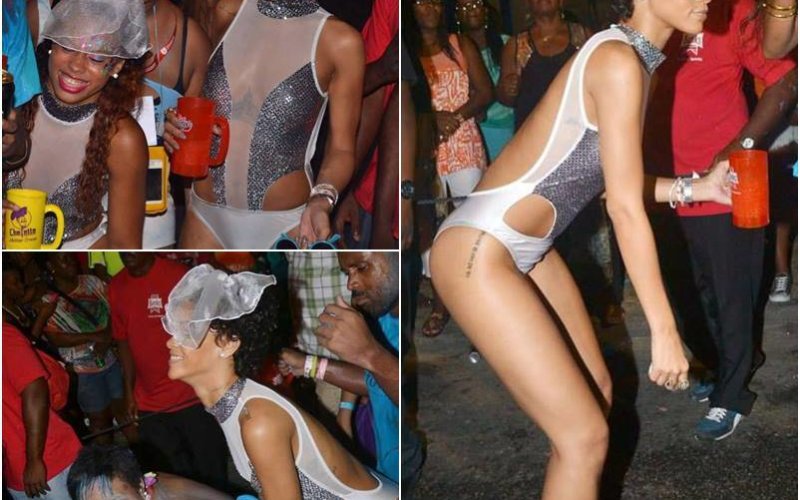 Rihanna ubriaca