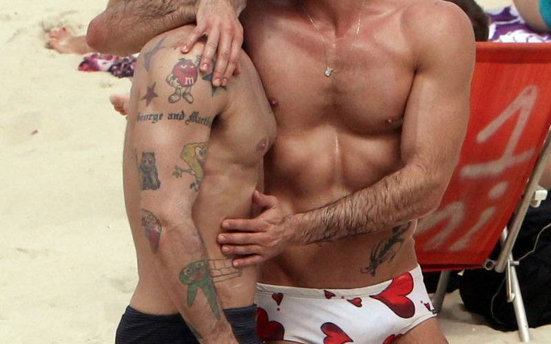 Marc Jacobs hits the beach with boyfriend Harry Louis in Rio de Janeiro