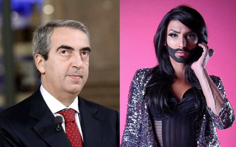 maurizio gasparri gay berlusconi conchita wurst