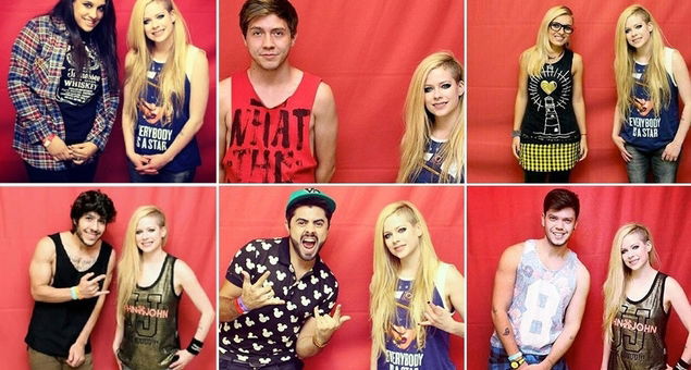 avril lavigne meet and greet m&g