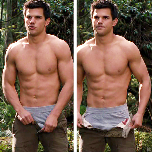 taylor lautner bolas mostrando