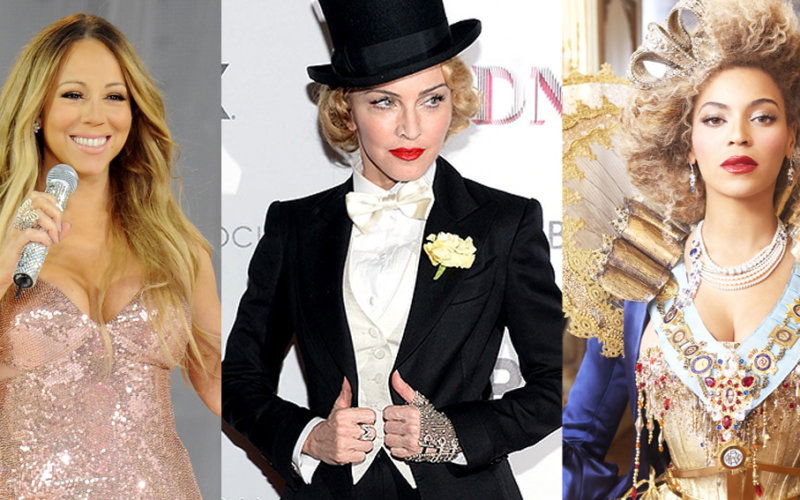 Mariah Carey Beyonce Madonna Elton richest popstar Britney