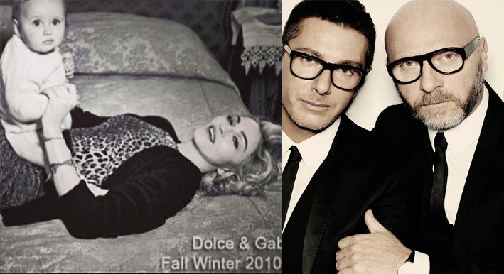 madonna dolce e gabbana