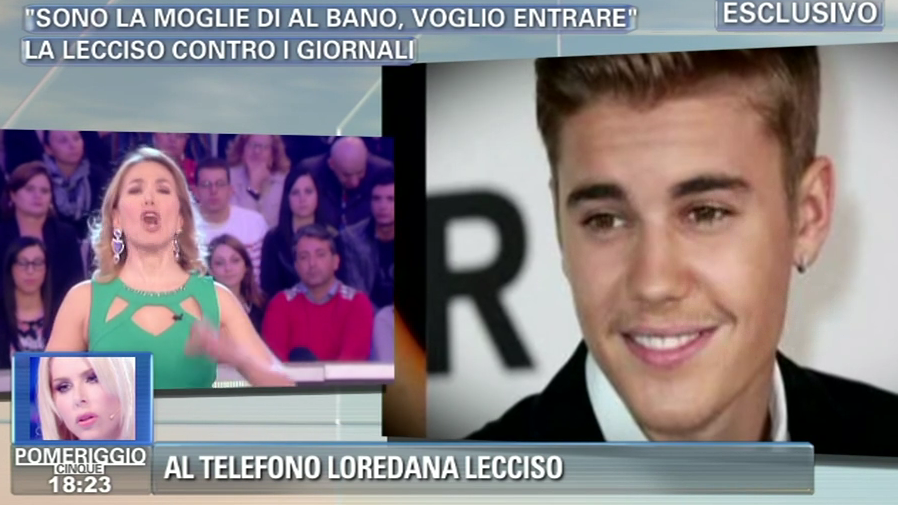 barbara d urso justin bieber loredana