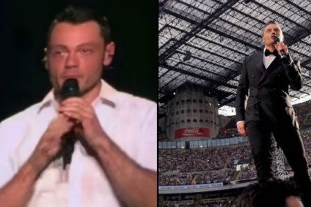 Tiziano Ferro piange san siro milano video
