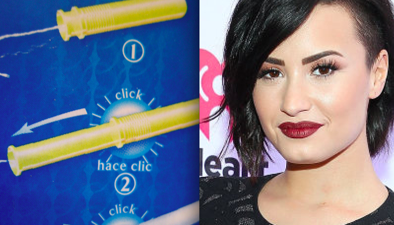 Demi Lovato Tampax