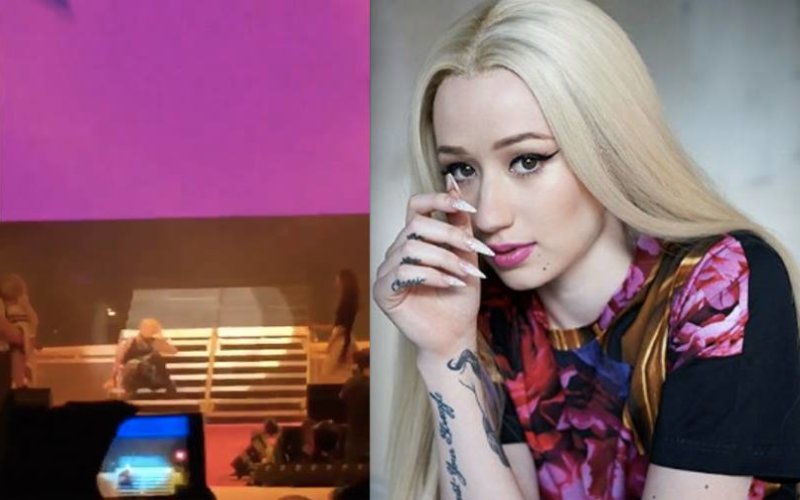 iggy azalea falls on stage problems funny