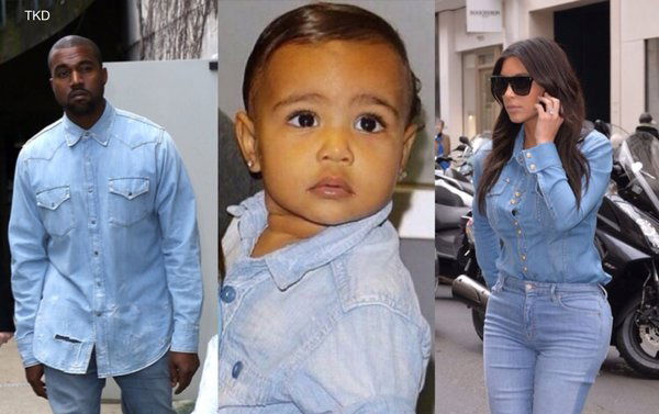 Kim Kardashian Kanye West e North West (4)