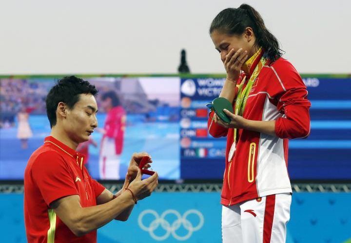 proposta di matrimonio cinese olimpiadi 2