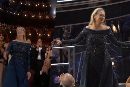 meryl streep standing ovation video