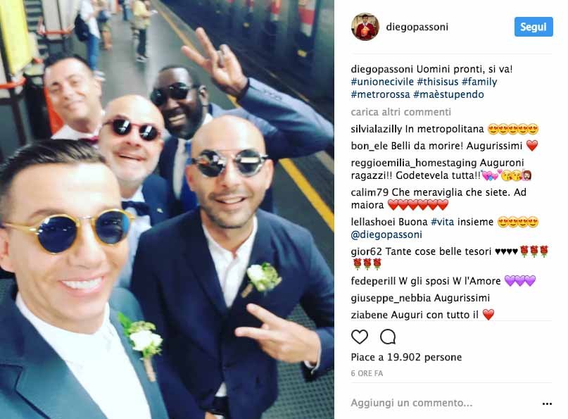 Diego Passoni e Pier Mario Simula si sono sposati 7