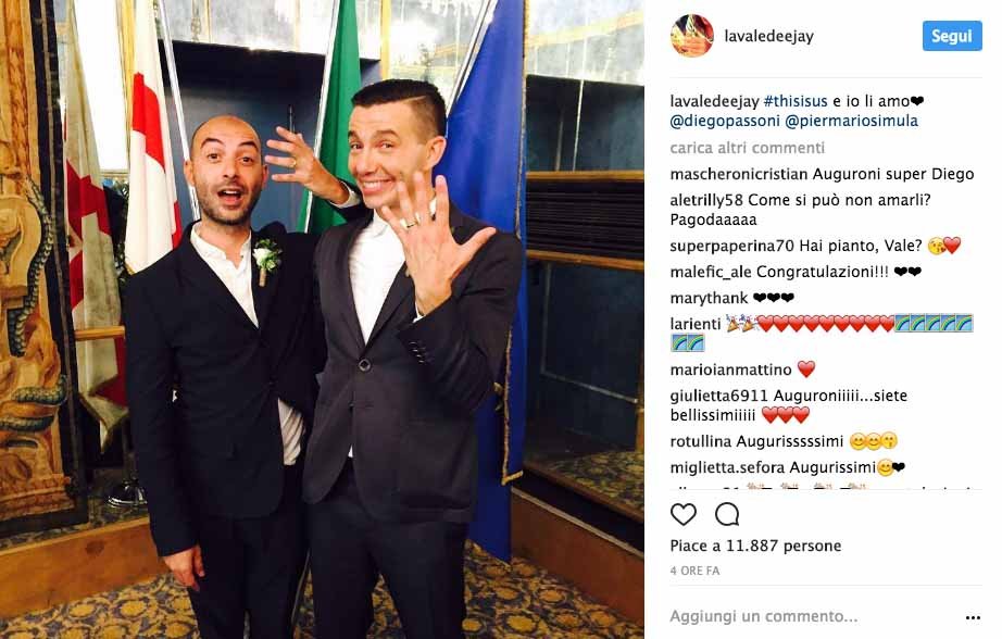 Diego Passoni e Pier Mario Simula si sono sposati