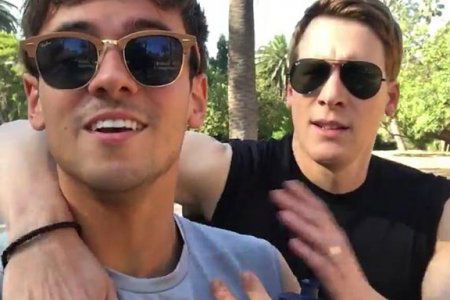 Dustin Lance Black e Tom Daley
