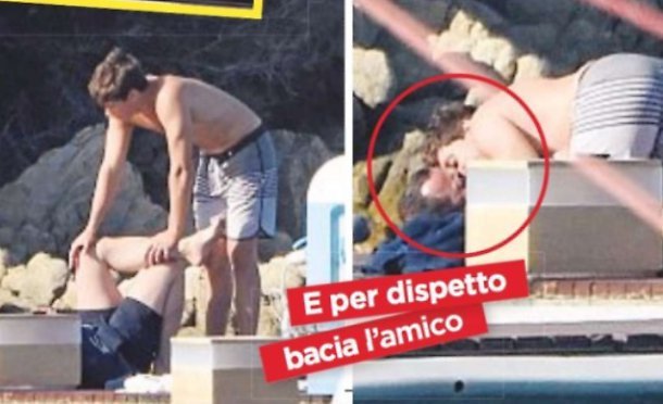 Luigi Berlusconi bacio gay